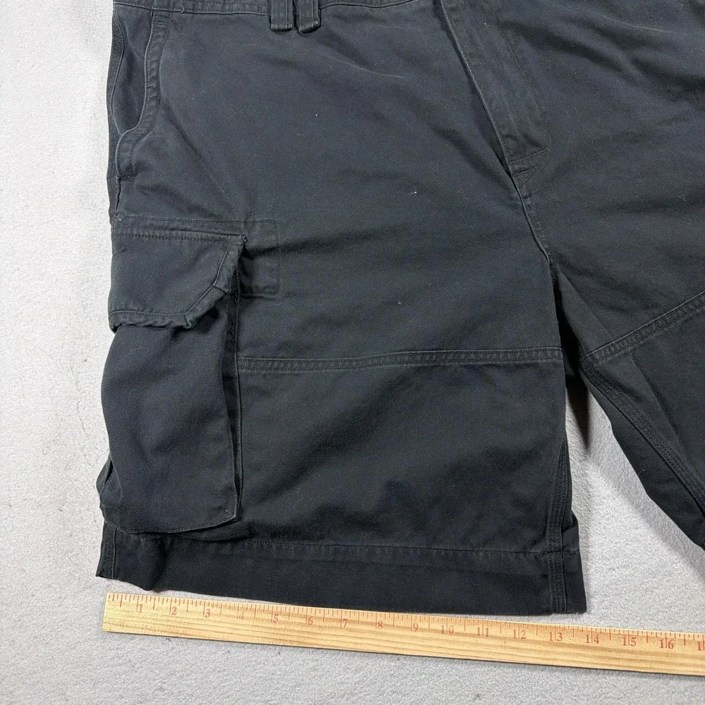 Polo Ralph Lauren Cargo Shorts Mens 46 Black Canvas Classic Fit 11 In Inseam